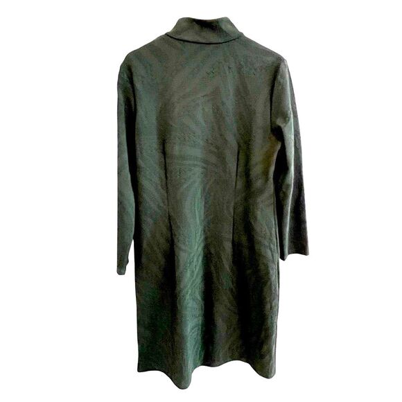 J. McLaughlin Womens Bedford Jacquard Dress Size XL Green Preppy Stretch Classic - Picture 4 of 9